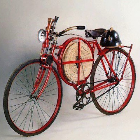 Год 1905 велосипед пожарных Англии